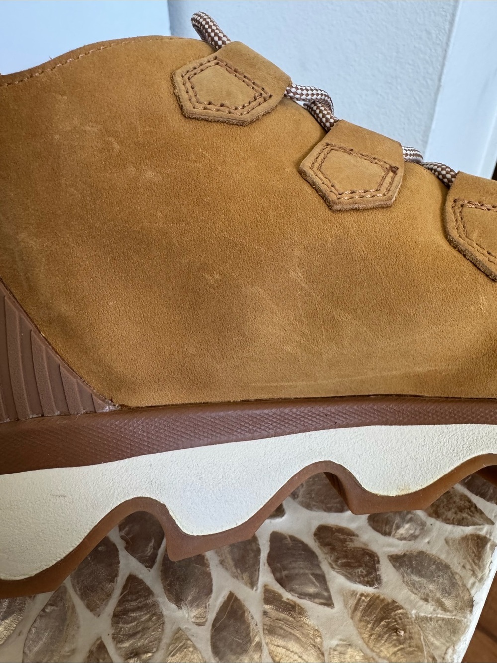 NWT Sorel Caribou Waterproof Camel Brown Sneakers size 8.5 - Picture 8 of 12